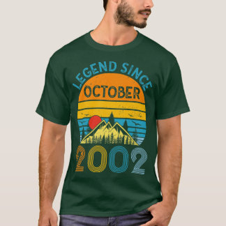 Camiseta Legenda desde outubro de 2002 Vintage 20t