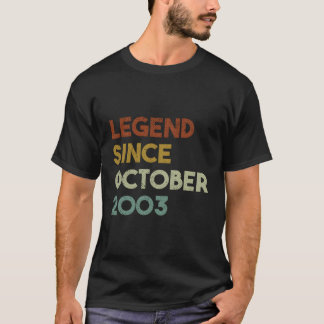 Camiseta Legenda Desde Outubro De 2003 17º Aniversário Pres
