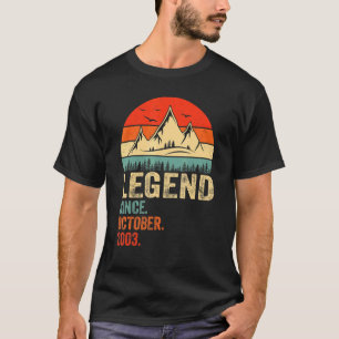 Camiseta Legenda desde outubro de 2003 Retro 19 anos 19
