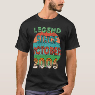 Camiseta Legenda desde outubro de 2006 16º Aniversário
