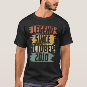 Camiseta Legenda desde outubro de 2010 10 anos 10 anos