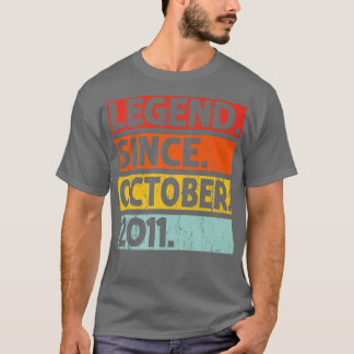 Camiseta Legenda Desde Outubro De 2011 Aniversário De 11 11