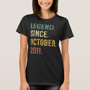 Camiseta Legenda Desde Outubro De 2011 Aniversário De 11 11