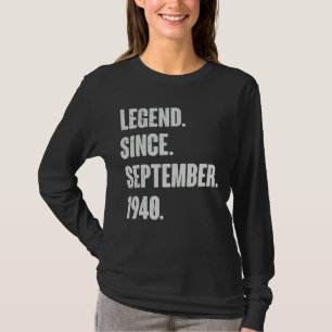 Camiseta Legenda desde setembro de 1940 82 anos 82 anos