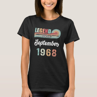Camiseta Legenda Desde Setembro De 1968 Vintage B, 54 Anos