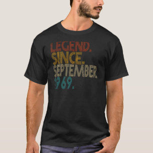 Camiseta Legenda desde setembro de 1969 53 anos 53 anos