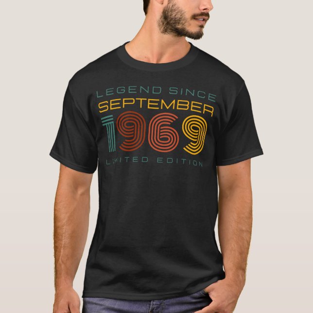 Camiseta Legenda Desde setembro de 1969, Edição Limitada (Frente)