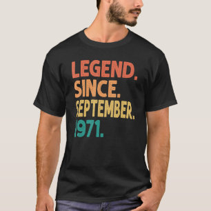 Camiseta Legenda desde setembro de 1971 51ruas Aniversário