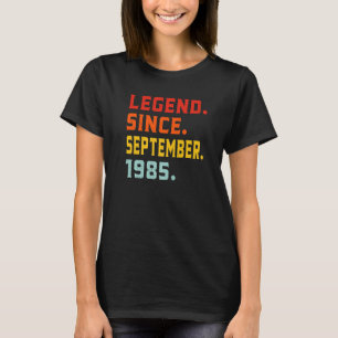 Camiseta Legenda desde setembro de 1985 37 anos 37 anos