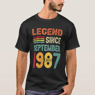 Camiseta Legenda desde setembro de 1987 35º aniversário 35 