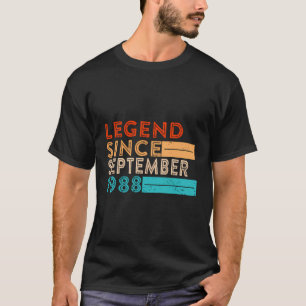 Camiseta Legenda Desde Setembro De 1988 35 Anos 35 Anos