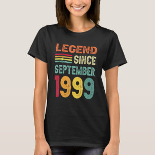 Camiseta Legenda desde setembro de 1999 23º aniversário 23 