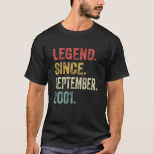 Camiseta Legenda Desde Setembro De 2001 20 Bday Oferece 20