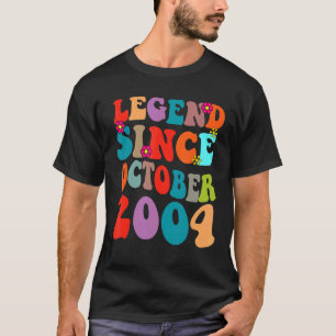 Camiseta Legenda Desde Setembro De 2004 Vintage Aniversário