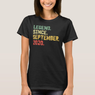 Camiseta Legenda Desde setembro de 2020 segundo aniversário