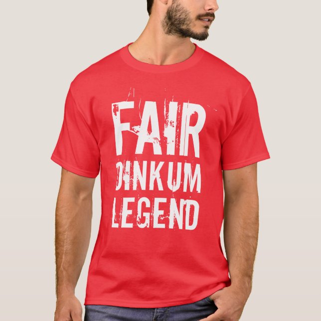 Camiseta Legenda Dinkum Justa Branca (Frente)