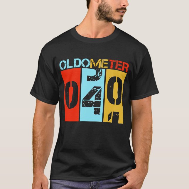 Camiseta Legenda do aniversário de 40 anos do Oldometer des (Frente)