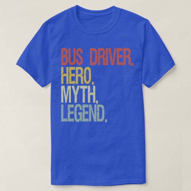 Camiseta Legenda do driver de barramento (Frente do Design)