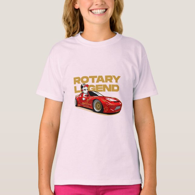 CAMISETA LEGENDA DO JDM RED ROTARY DRIFT (Frente)