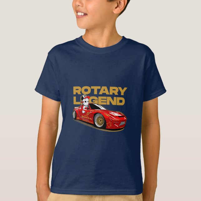 CAMISETA LEGENDA DO JDM RED ROTARY DRIFT (Frente)