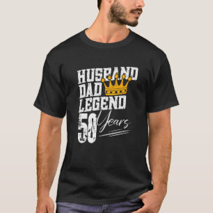 Camiseta Legenda do marido pai 50 anos 50 anos 50 anos aniv