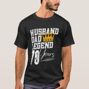 Camiseta Legenda do marido pai 70 anos 70 aniversário 70 an