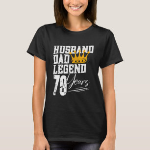 Camiseta Legenda do marido pai 70 anos 70 aniversário 70 an
