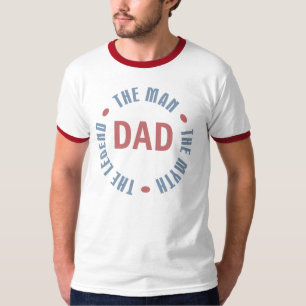 Camiseta Legenda do mito do homem do pai customizável