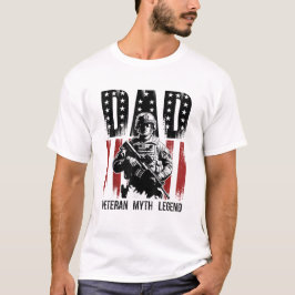 Camiseta Legenda do Mito Veterano pai, Dia de os pais