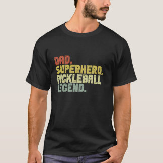 Camiseta Legenda do Pickeball super herói do pai - Retro Pi