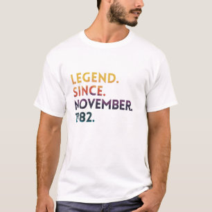 Camiseta Legenda do presente do aniversário de 40 anos des