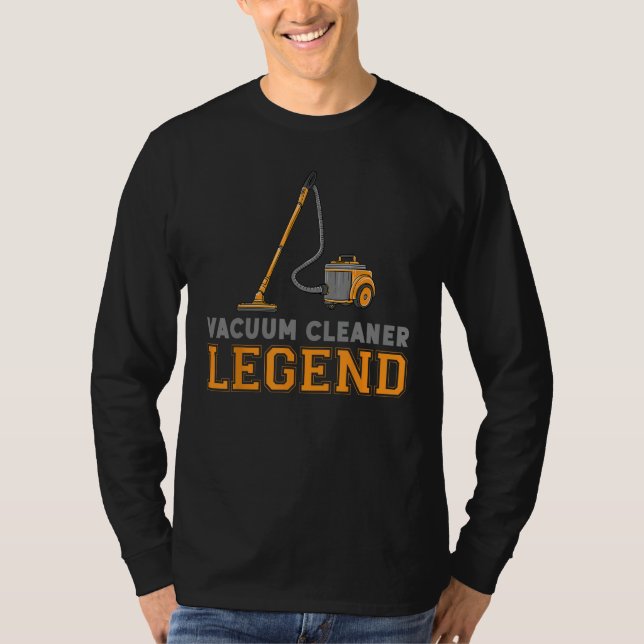 Camiseta Legenda Engraçada Do Vacuum Cleaner (Frente)