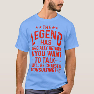 Camiseta Legenda Engraçada Retiree M. Oficialmente Reformad