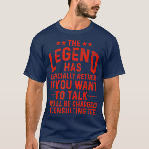 Camiseta Legenda Engraçada Retiree M. Oficialmente Reformad