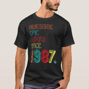 Camiseta Legenda Epic Incrível Desde 1987 35 Anos 35 Anos