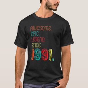 Camiseta Legenda Epic Incrível Desde 1991 31 Anos 31º B