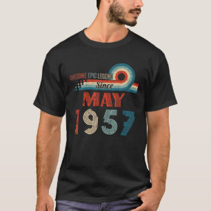 Camiseta Legenda Epic Incrível Desde Maio De 1957 65º Anive