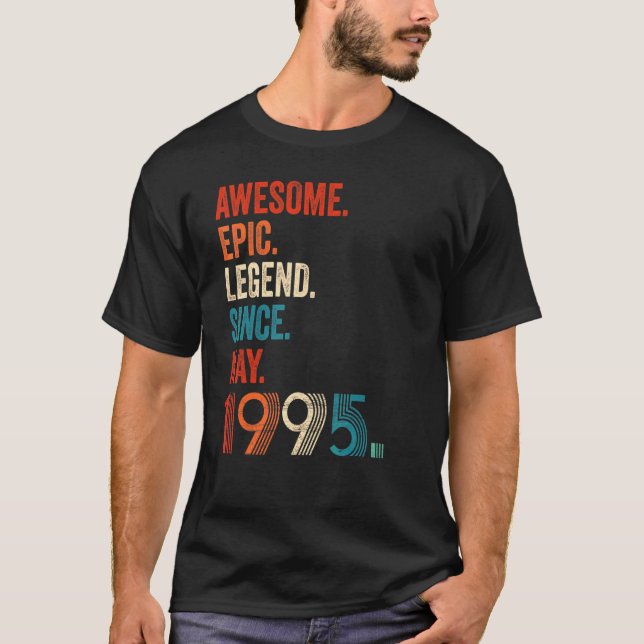 Camiseta Legenda Epic Incrível Desde maio de 1995 27º Anive (Frente)