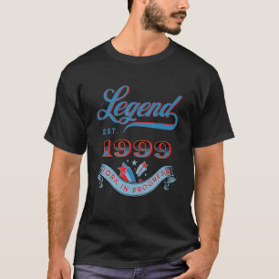 Camiseta Legenda Estabelecida Em 1999 Trabalhos Em Curso An