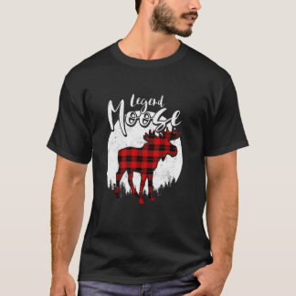 Camiseta Legenda Moose Red Xadrez Buffalo Matando Família P