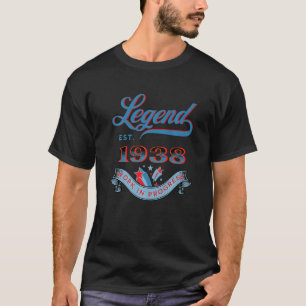 Camiseta Legenda No Último Ano De 1938 Trabalhos Em Curso A