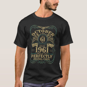 Camiseta Legenda outubro de 1961 Vintage 61º aniversário