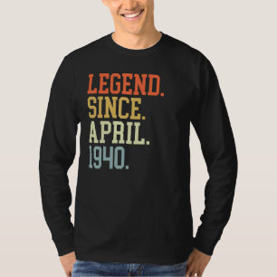 Camiseta Legenda Para Homens Desde Abril De 1940 Abril De 1