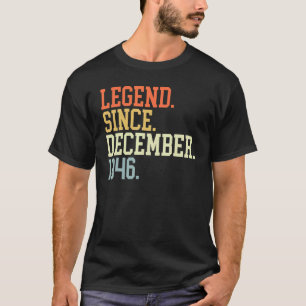 Camiseta Legenda Para Homens Dezembro De 1946