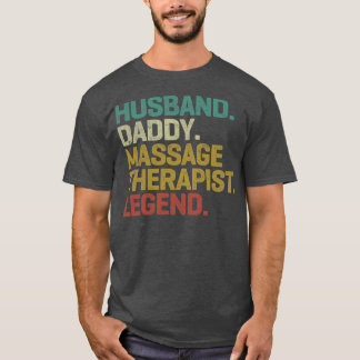 Camiseta Legenda terapêutica por massagem do Pai marido Vin