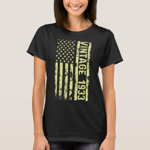 Camiseta Legenda Vintage Bandeira Dos Eua Desde 1933 Para H