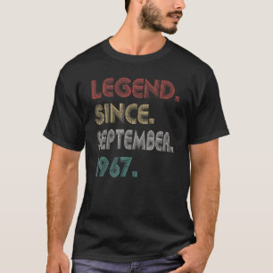 Camiseta Legenda Vintage De 55 Anos Desde Setembro De 1967 