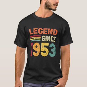 Camiseta Legenda Vintage Desde 1953 70 Aniversário 70 Anos
