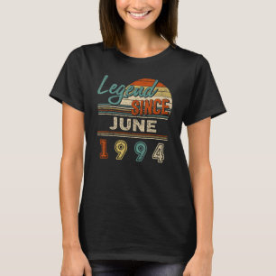 Camiseta Legenda Vintage Desde Junho De 1994, Nascimento De