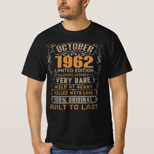Camiseta Legenda Vintage outubro de 1962 Limiter Edition (Frente)